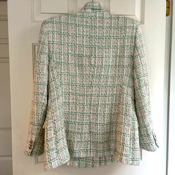 SOLD 💟 ZARA Double-breasted Textured Weave Size Large - Picture 8 of 16